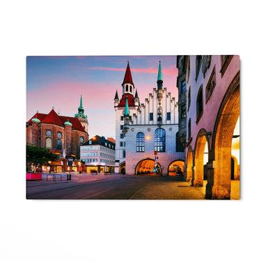 Quadro Stampa su Tela Marienplatz, Monaco - CupidoDesign