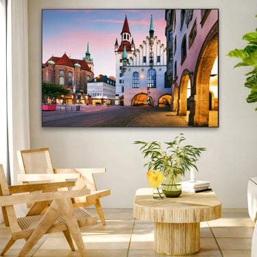 Quadro Stampa su Tela Marienplatz, Monaco - CupidoDesign