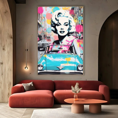 Quadro Stampa su Tela Marylin Graffiti - CupidoDesign