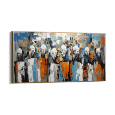 Quadro Stampa su Tela Maschere astratte - CupidoDesign