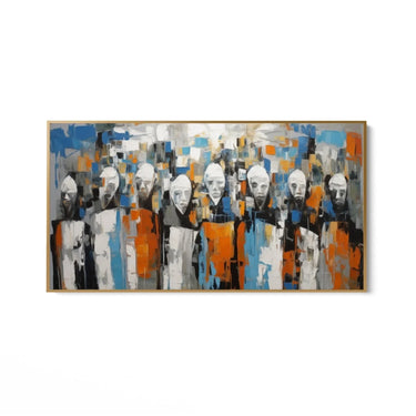 Quadro Stampa su Tela Maschere astratte - CupidoDesign
