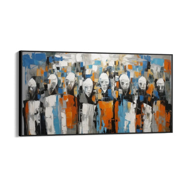 Quadro Stampa su Tela Maschere astratte - CupidoDesign