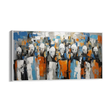 Quadro Stampa su Tela Maschere astratte - CupidoDesign
