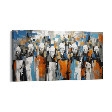 Quadro Stampa su Tela Maschere astratte - CupidoDesign