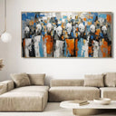Quadro Stampa su Tela Maschere astratte - CupidoDesign