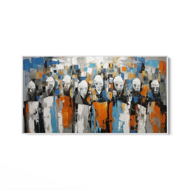 Quadro Stampa su Tela Maschere astratte - CupidoDesign