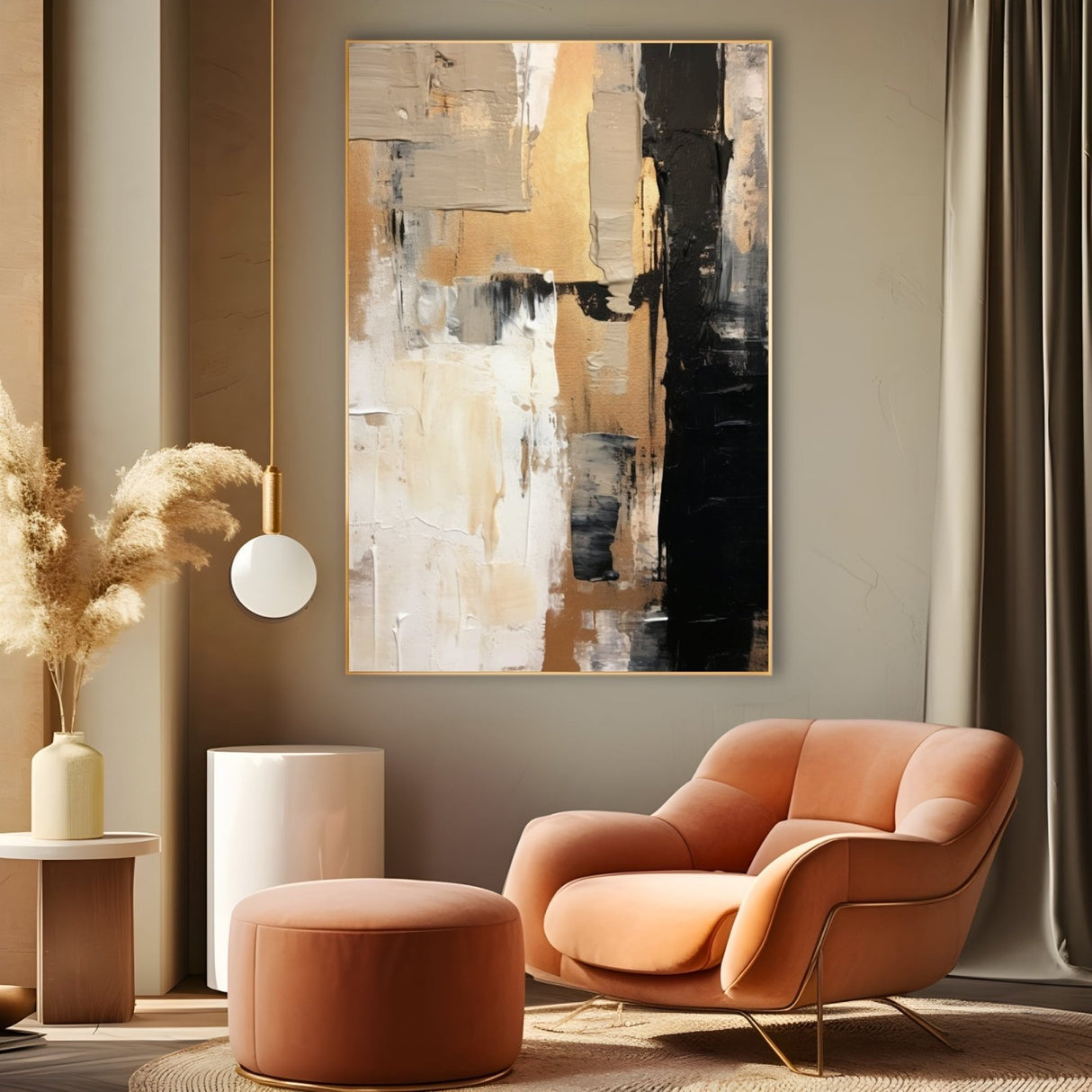 Golden matter 60x90cm