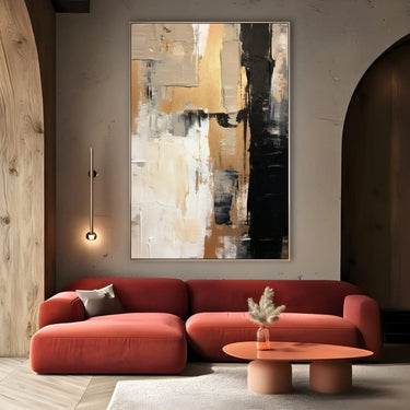 Quadro Stampa su Tela Materia dorata 60x90cm - CupidoDesign