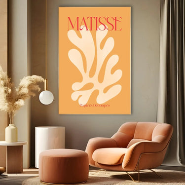 Quadro Stampa su Tela Matisse Orange - CupidoDesign