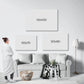 Quadro Stampa su Tela Melodia Azzurra - CupidoDesign