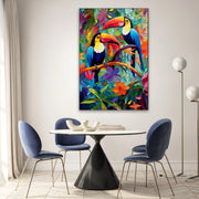 Quadro Stampa su Tela Melodia dal becco lungo - CupidoDesign