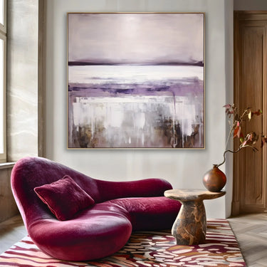 Quadro Stampa su Tela Melodie di lilla - CupidoDesign