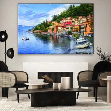 Quadro Stampa su Tela Menaggio, Lago di Como, Italia - CupidoDesign