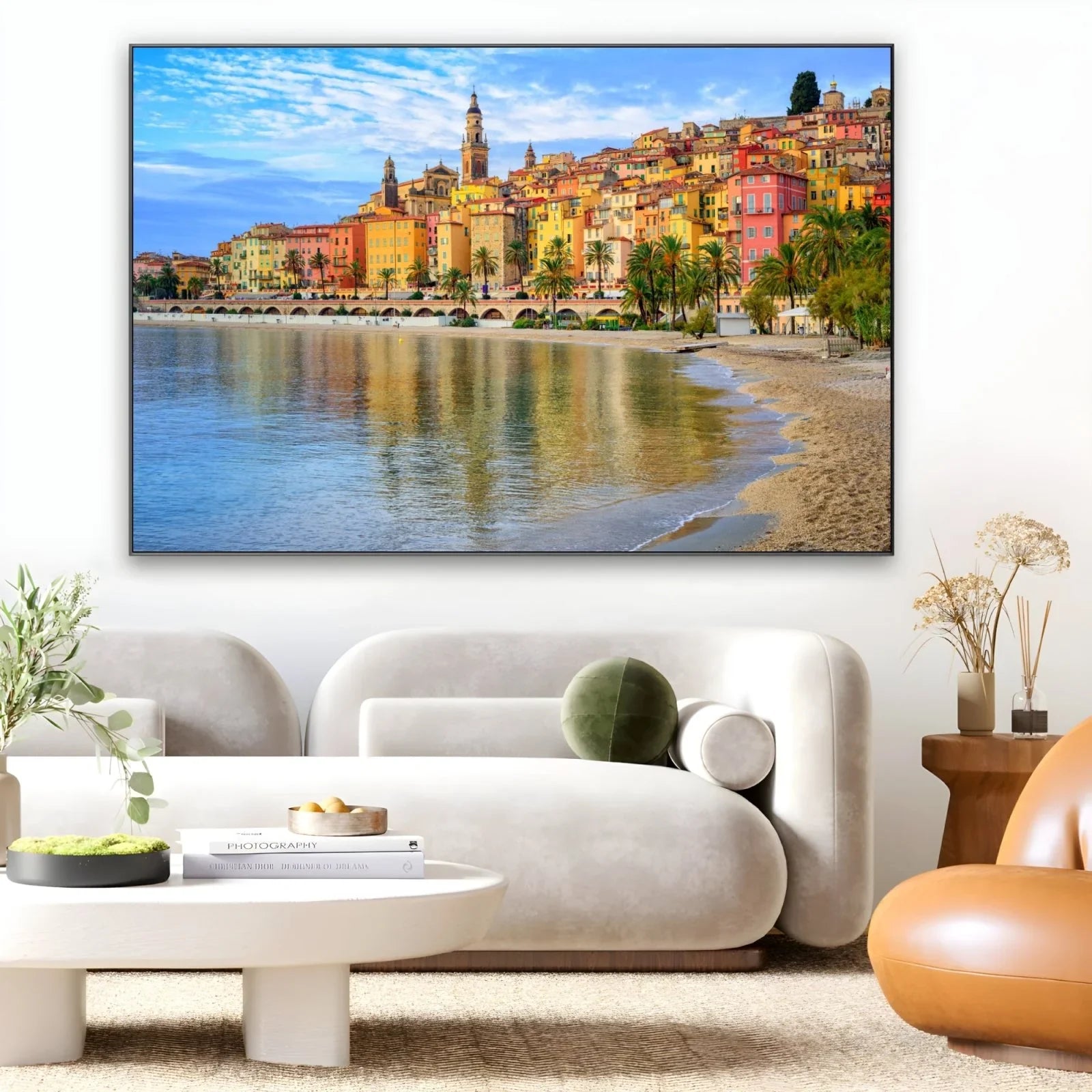 Quadro Stampa su Tela Menton, Costa Azzurra, Francia - CupidoDesign