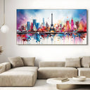 Quadro Stampa su Tela Meraviglie del Mondo - CupidoDesign