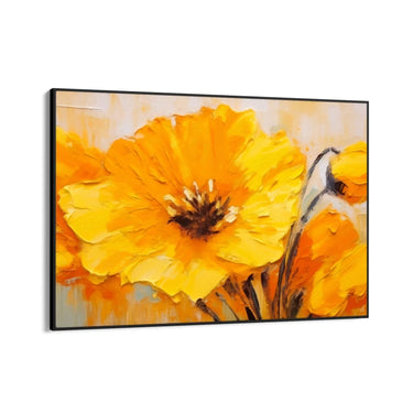 Quadro Stampa su Tela Meraviglioso giallo - CupidoDesign