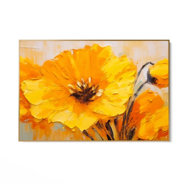 Quadro Stampa su Tela Meraviglioso giallo - CupidoDesign