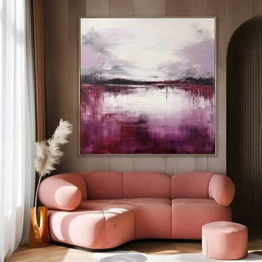 Quadro Stampa su Tela Mistero viola 140x140cm - CupidoDesign