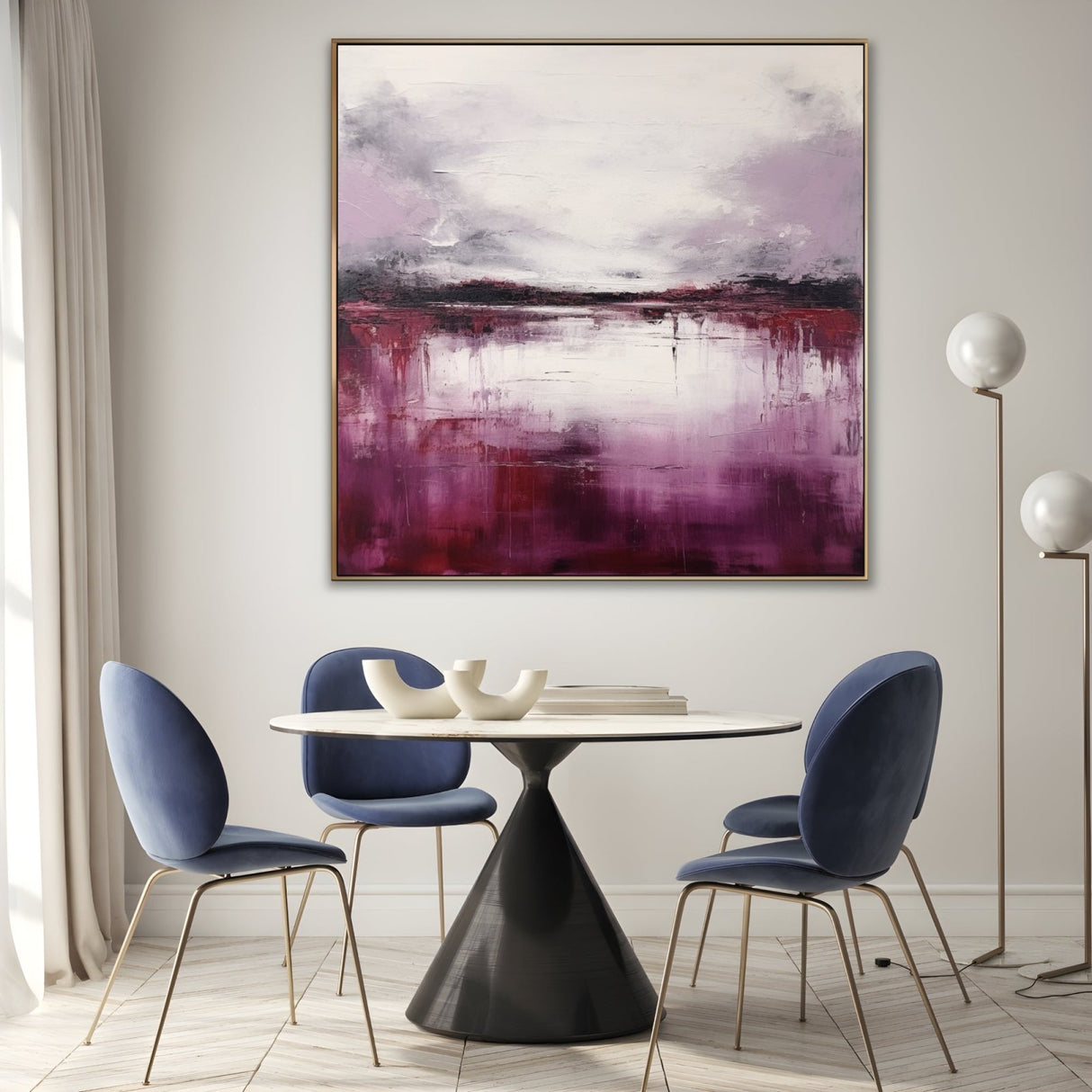 Purple mystery 140x140cm