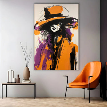 Quadro Stampa su Tela Model Sketch Art - CupidoDesign