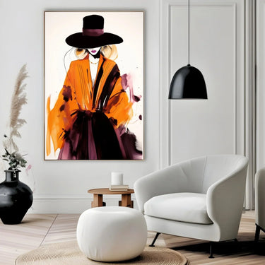 Quadro Stampa su Tela Model Sketch Art II - CupidoDesign