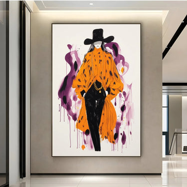 Quadro Stampa su Tela Model Sketch - CupidoDesign