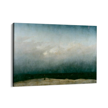 Quadro Stampa su Tela Monaco in riva al mare, Friedrich - CupidoDesign