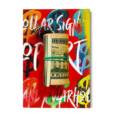 Quadro Stampa su Tela Money Graffiti - CupidoDesign