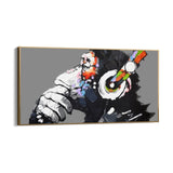 Monkey Art 100x200cm Con Cornice Nera