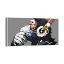 Quadro Stampa su Tela Monkey Art 100x200cm Con Cornice Nera - CupidoDesign