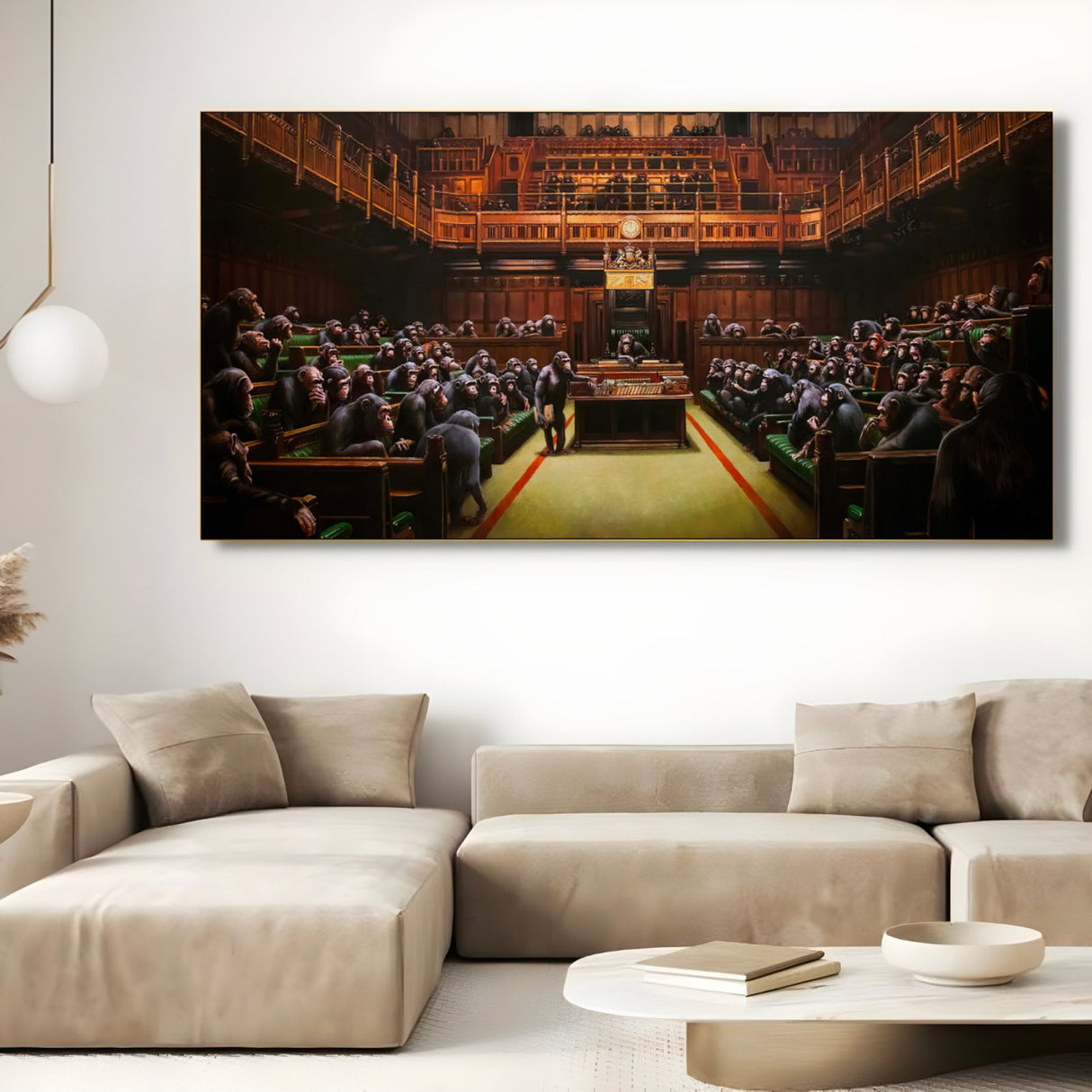 Apenparlement, Banksy