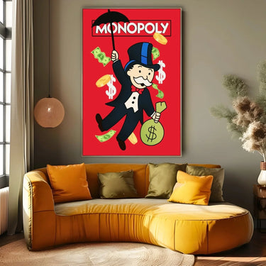Quadro Stampa su Tela Monopoly Graffiti - CupidoDesign