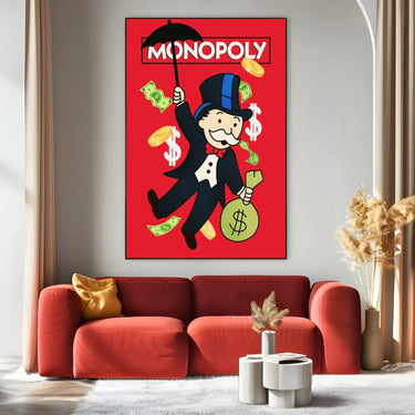 Quadro Stampa su Tela Monopoly Graffiti - CupidoDesign