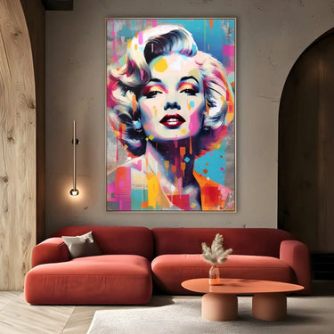 Quadro Stampa su Tela Monroe Graffiti - CupidoDesign