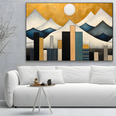Quadro Stampa su Tela Montagna Scandinava - CupidoDesign