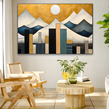 Quadro Stampa su Tela Montagna Scandinava - CupidoDesign