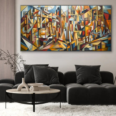Quadro Stampa su Tela Mosaico urbano - CupidoDesign