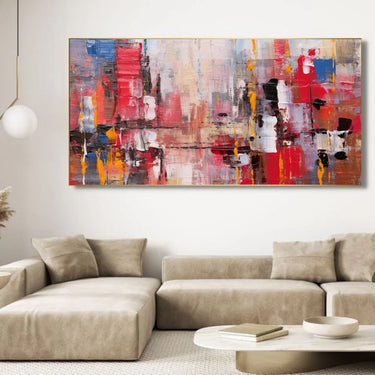 Quadro Stampa su Tela Movimenti di colore - CupidoDesign