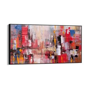 Quadro Stampa su Tela Movimenti di colore - CupidoDesign
