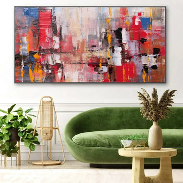 Quadro Stampa su Tela Movimenti di colore - CupidoDesign