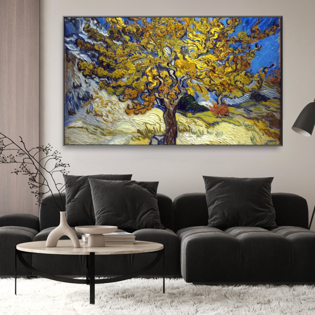 Morušový strom, Vincent Van Gogh 70x100 so zlatým rámom