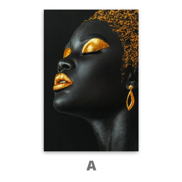 Quadro Stampa su Tela Musa d’Oro - CupidoDesign