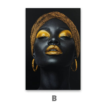 Quadro Stampa su Tela Musa d’Oro - CupidoDesign