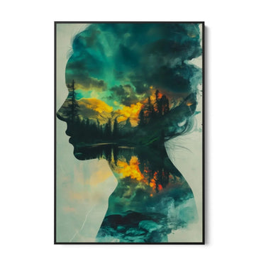 Quadro Stampa su Tela Natura Femminile - CupidoDesign