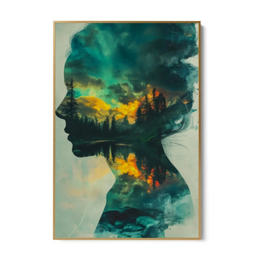 Quadro Stampa su Tela Natura Femminile - CupidoDesign