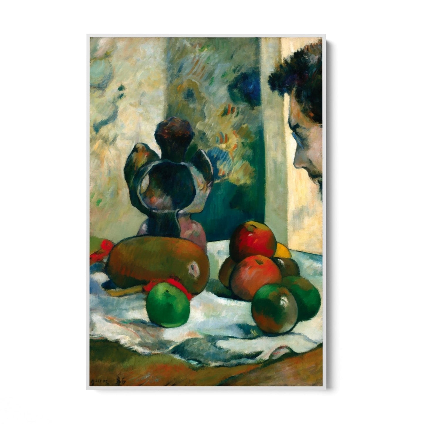 Csendélet Laval, Paul Gauguin profiljával
