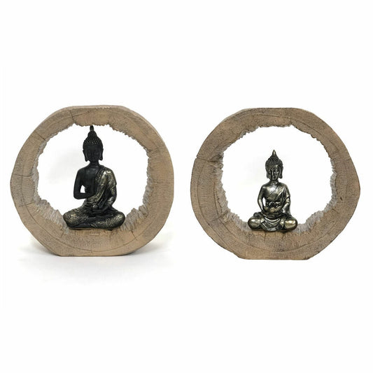 Természetes Buddha kör 20,5 x 6 x 18,5 cm