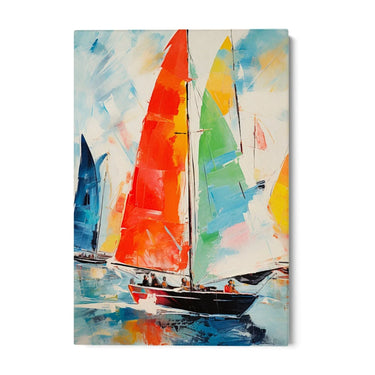 Quadro Stampa su Tela Navigando nei Colori - CupidoDesign