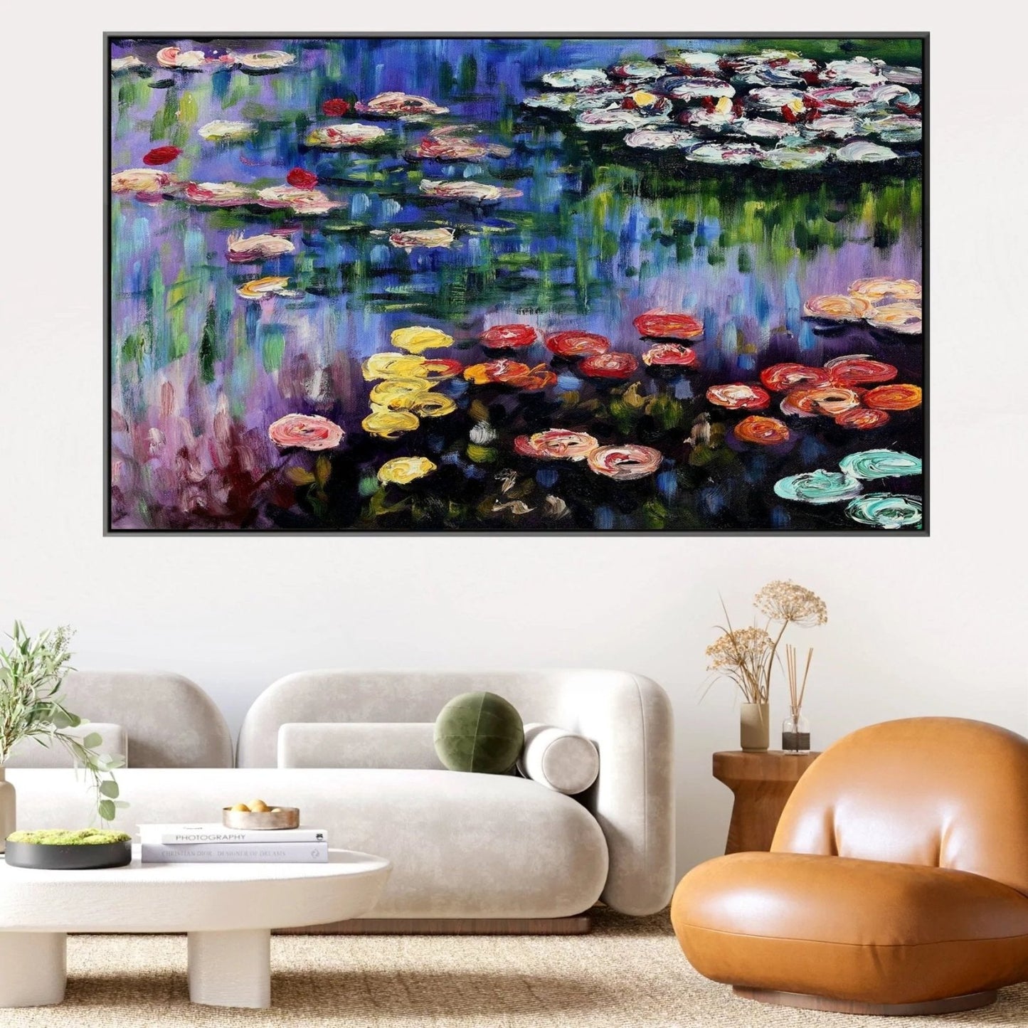 Nymphéas dans l'étang de Giverny - Claude Monet