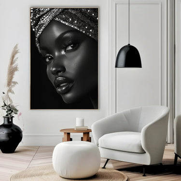 Quadro Stampa su Tela Noir Femminile - CupidoDesign